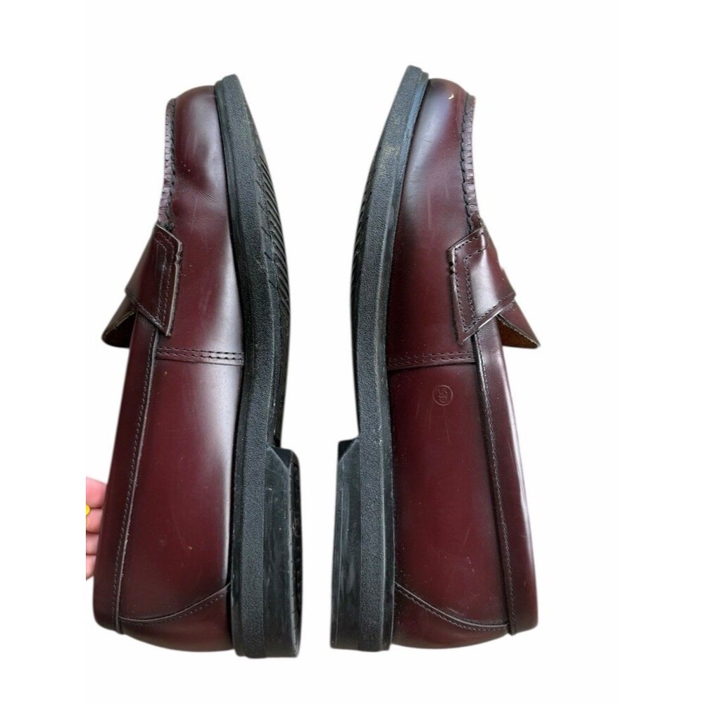 Red Wing Men’s Sz 12 Steel Toe Burgundy Leather Penny Loafer ANSI Work Shoes